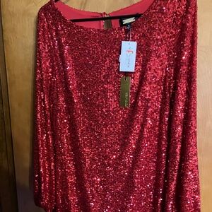 Red Sequine Designe Dress, Evenings, Events, Formals